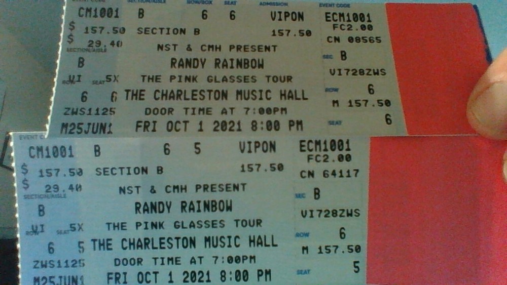 Randy Rainbow Concert Teckets