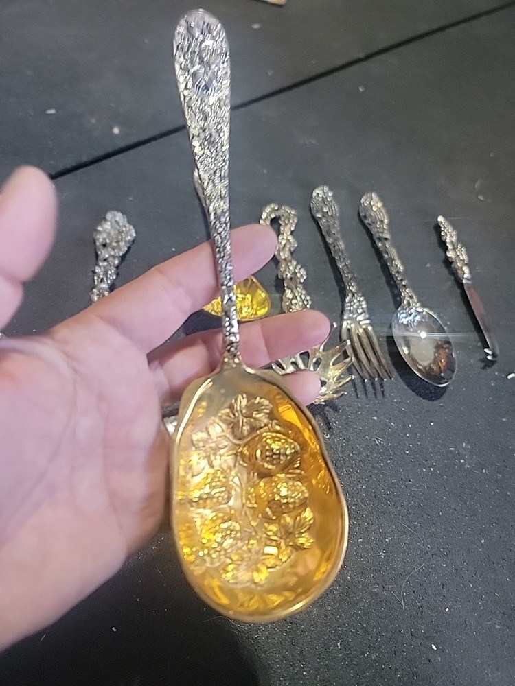 Godinger Silver Plated Grape Vine Flatware Lot