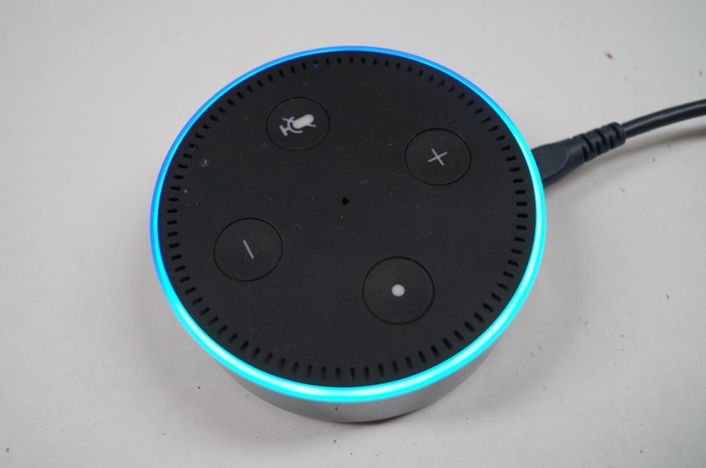 AMAZON RS03QR ECHO DOT 2ND GENERATION SMART SPEAKER BLACK WORKING D232