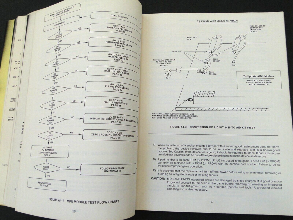 1978 Bally Pinball Games Repair Procedures/Module & Component Replacement