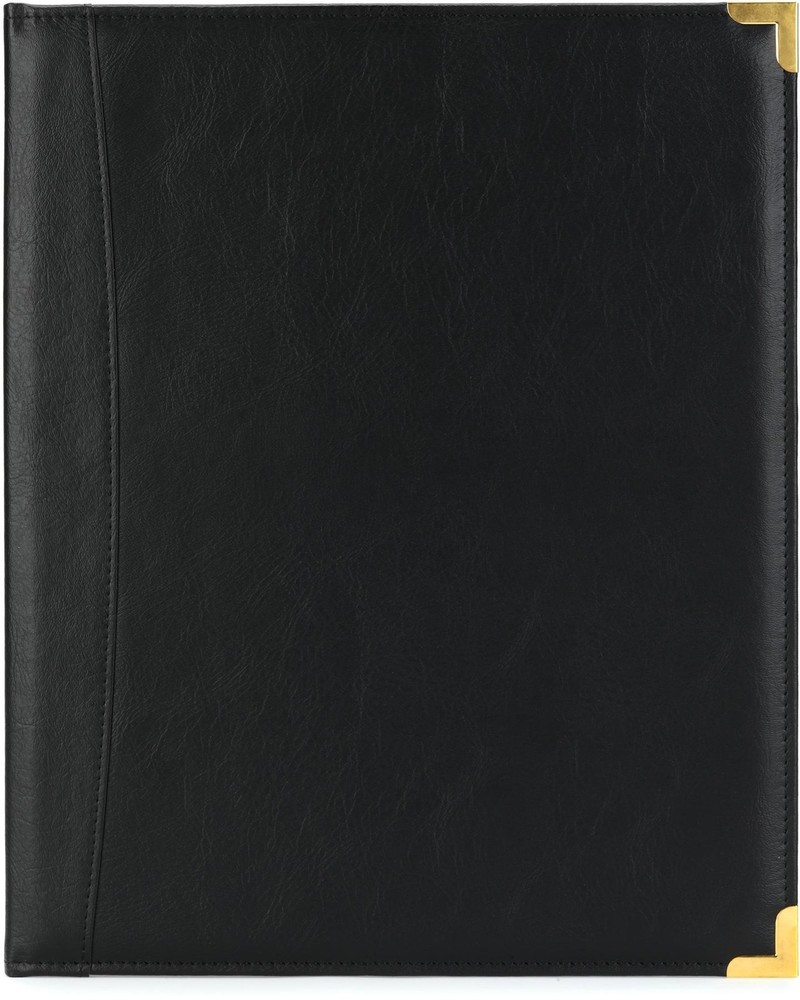 Protec F2BK Deluxe Padded Music Folder with Brass Corners (2-pack) Bundle