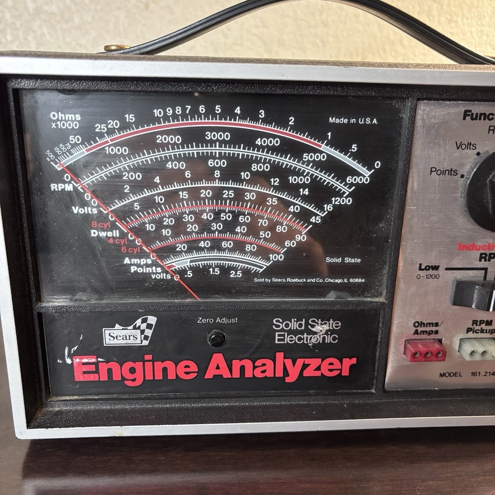 Sears Craftsman Model 161.214230 Solid State Electronic Engine Analyzer *NOTES*