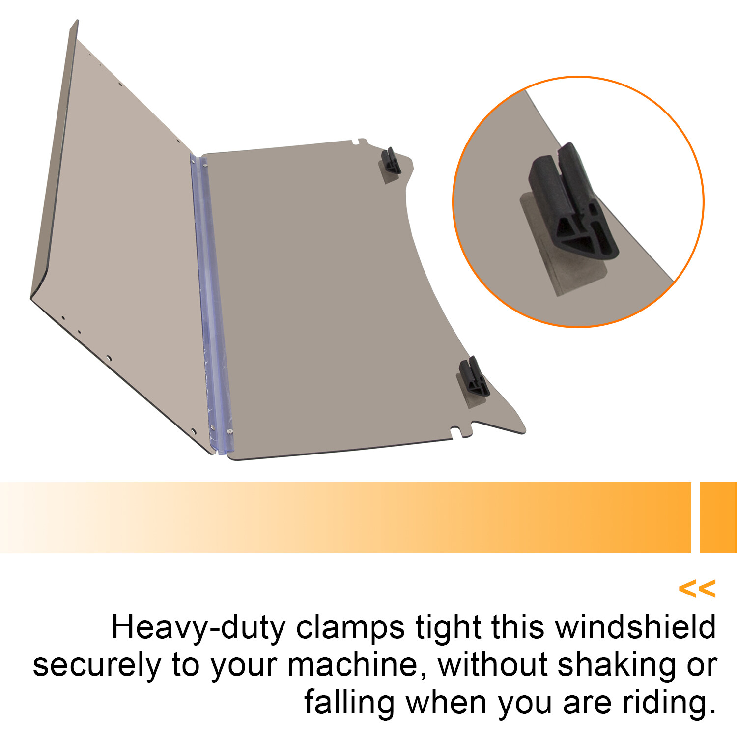 For Club Car Precedent 2004-Up Golf Cart Folding Tinted Windshield Windscreen