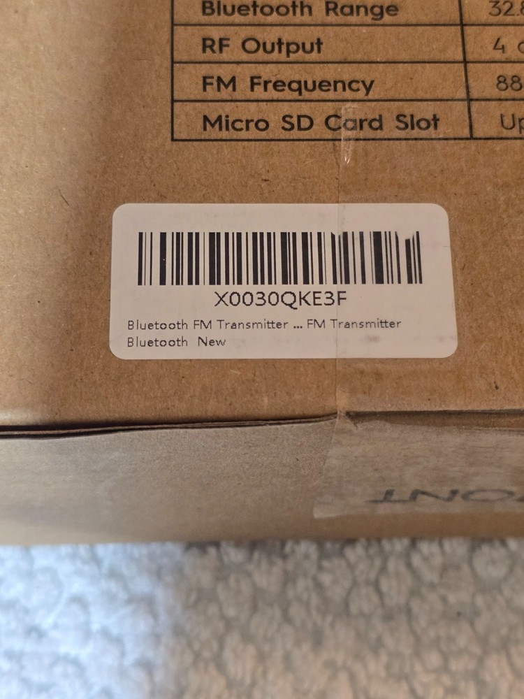 Bluetooth FM Transmitter for Car with 1.44 Inch Display and Flexible Gooseneck