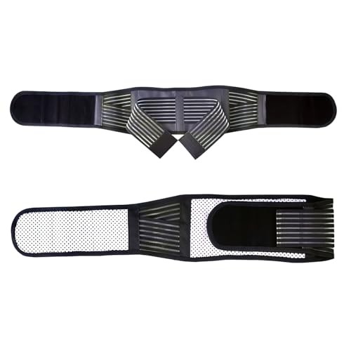 KkaFFe Back Support with Magnet, Tourmaline Magnetic Medium, Black