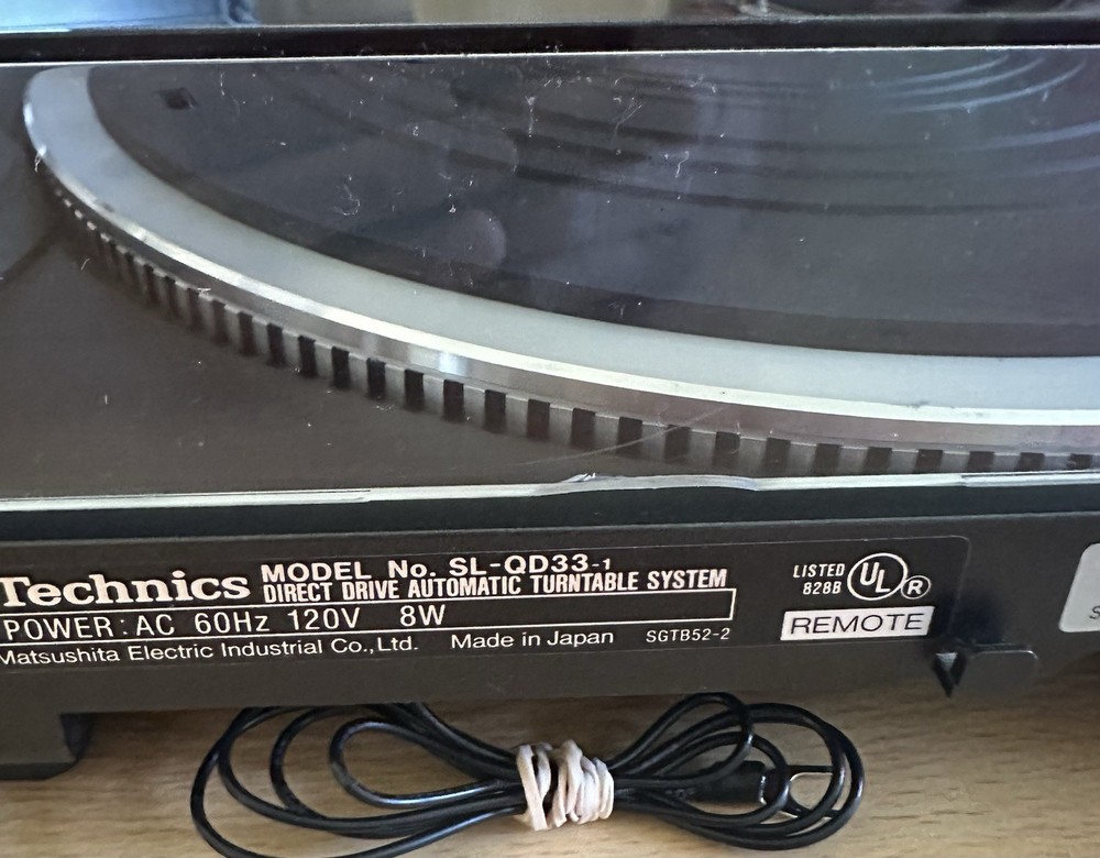 Technics SL-QD33 Fully Automatic Quartz Direct Drive Turntable Serviced Recapped
