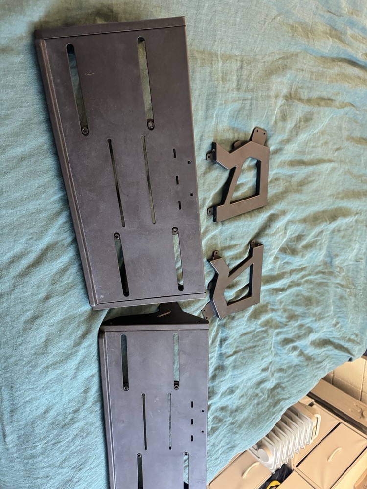 Ultimate Support MDS-100 (x2) + MDS-X Expander - 2-Tier Modular Synth Stand