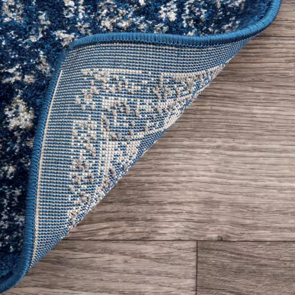 Verona Vintage Persian Dark Blue Doormat 2 Ft. X 3 Ft. Area Rug