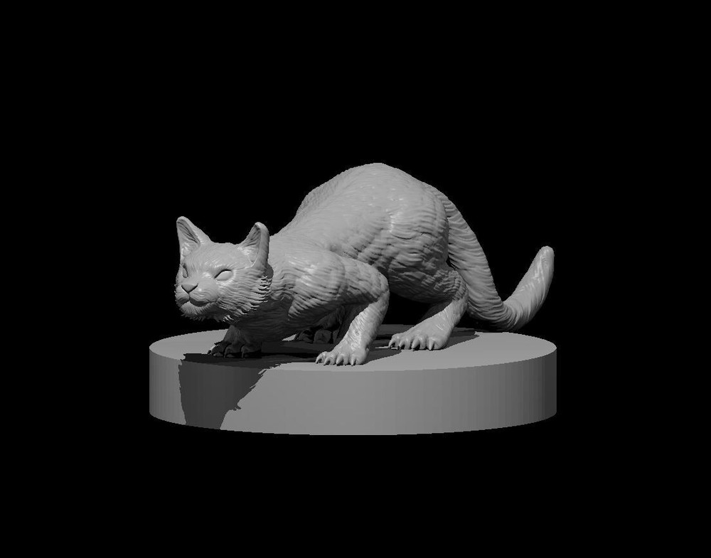Cat Monster Manual 28mm Scale DND D&D Tabletop Mini