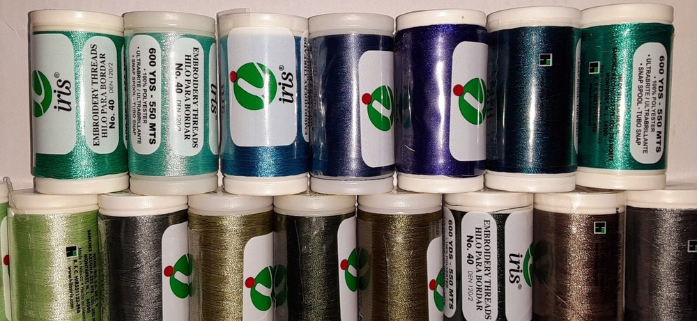 Embroidery Thread Polyester Set of 47 Spools,600 yds,40W