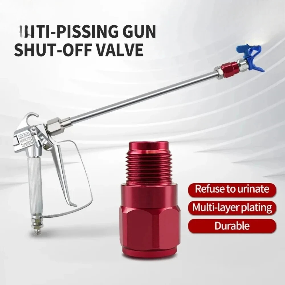 Anti-spitting Valve for Airless Paint Sprayer Gun Adapter Joint Shut-off Valve