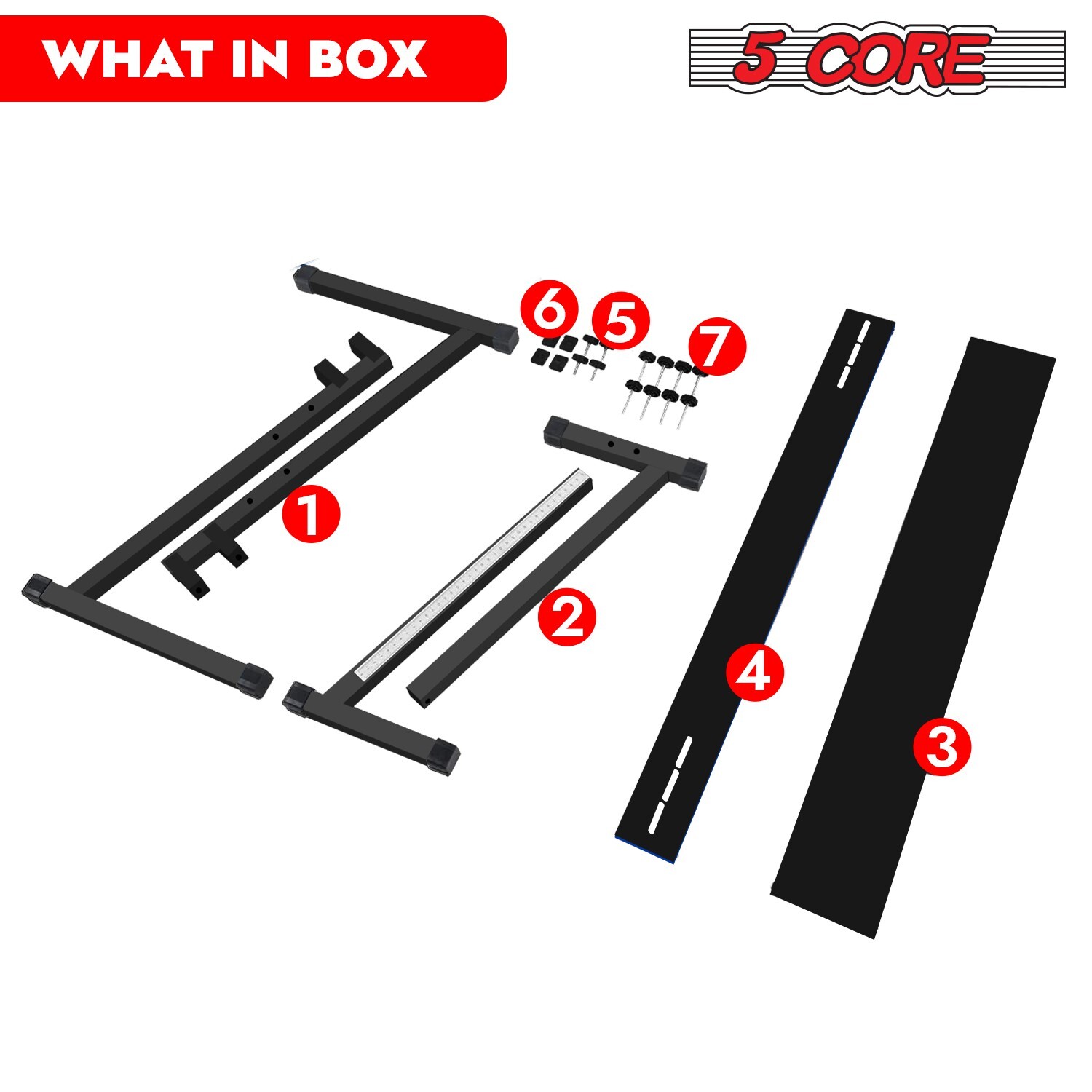 5 Core Keyboard Stand Adjustable 21 - 33" Electric Piano Riser 330Lb Capacity