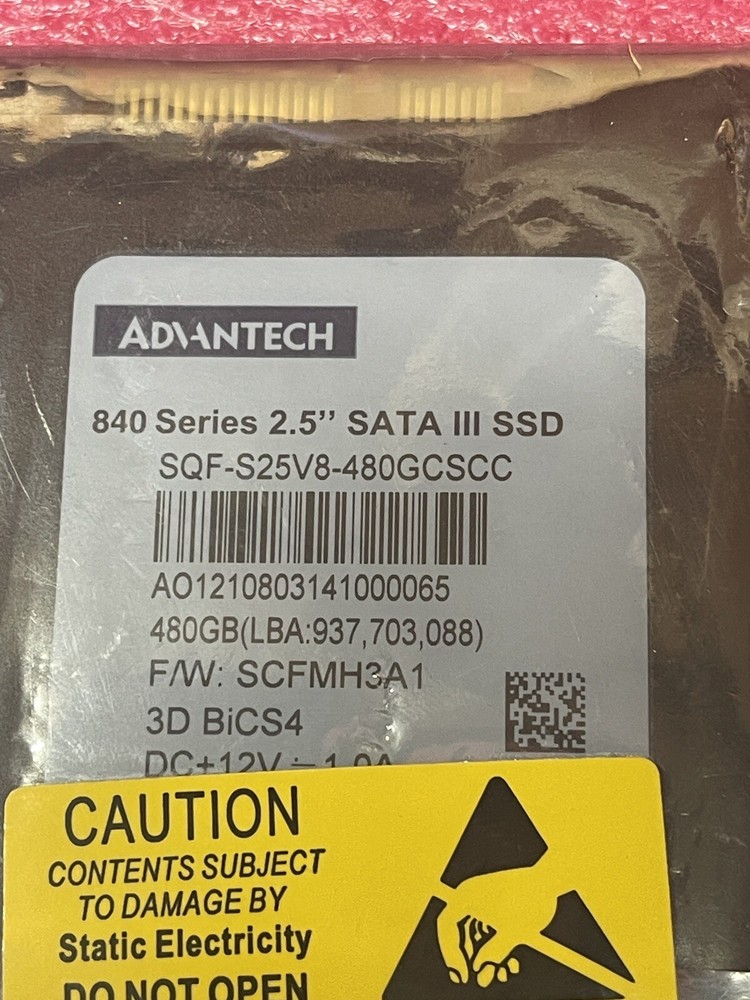 SQF-S25V8-480GCSCC Advantech SQFlash 840 480 GB Solid State Drive - 2.5" NEW