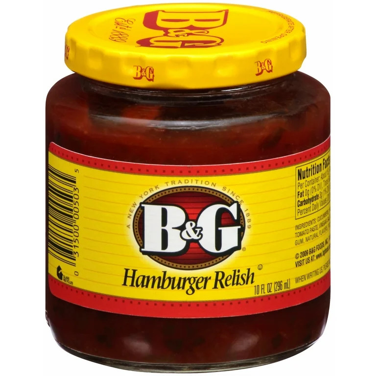 B&G Hamburger Relish 10 fl oz