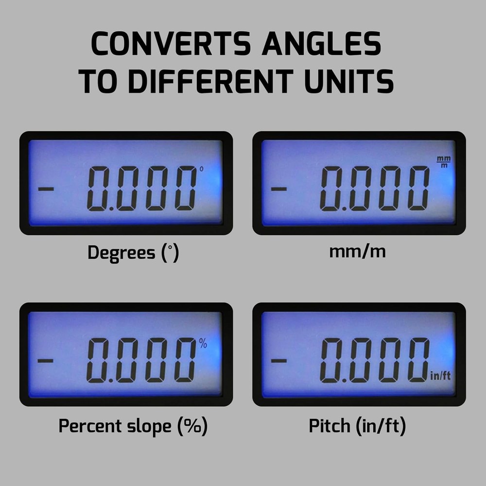 Digital Angle Finder Magnetic Protractor Inclinometer