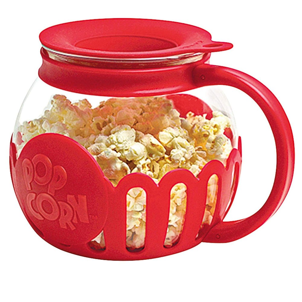 Ecolution Patented Micro-Pop Microwave Popcorn Popper with 1.5-Quart, Red