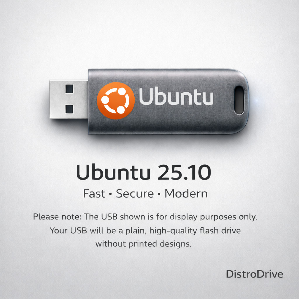 Ubuntu 25.10 Bootable USB | Linux Installer | Try or Install | Fast Secure OS