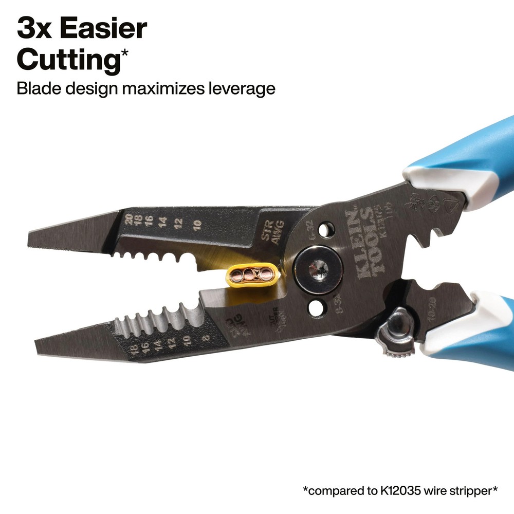 Klein Tools K12075 Slim-Forged Wire Stripper / Cutter