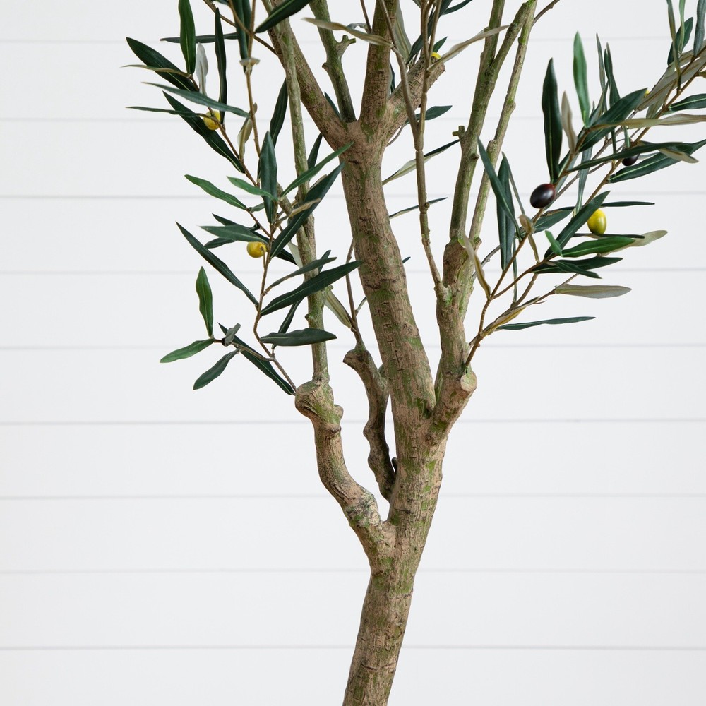 7' Artificial Greco Olive Tree Home Decor. Retail $329