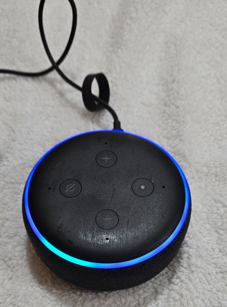 Amazon Echo Dot (3rd Gen) Smart Speaker & Power Cable