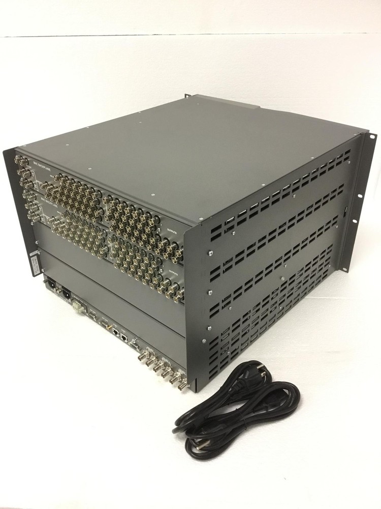 NEW GRASS VALLEY Concerto Multi-Format Router W/2XCrs2001 Fast Controller,WORKNG