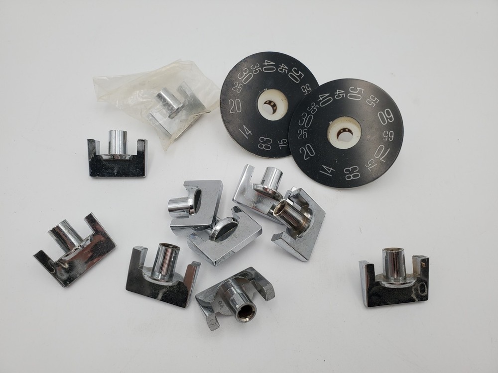 Vintage TV Television Turn Knobs And Number Dial