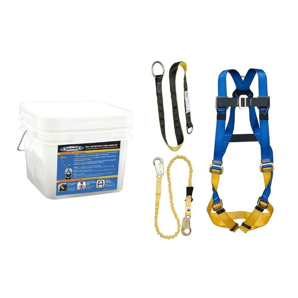 WERNER K121001 CONSTRUCTION/ MAINTENANCE KIT,BASIC,PASS-THRU BUCKLE HARNESS