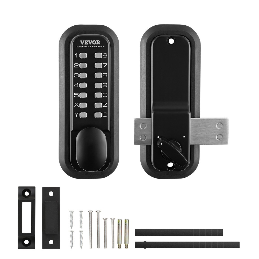 VEVOR Mechanical Keyless Entry Door Lock 14 Digit Keypad Surface-mounted Latch