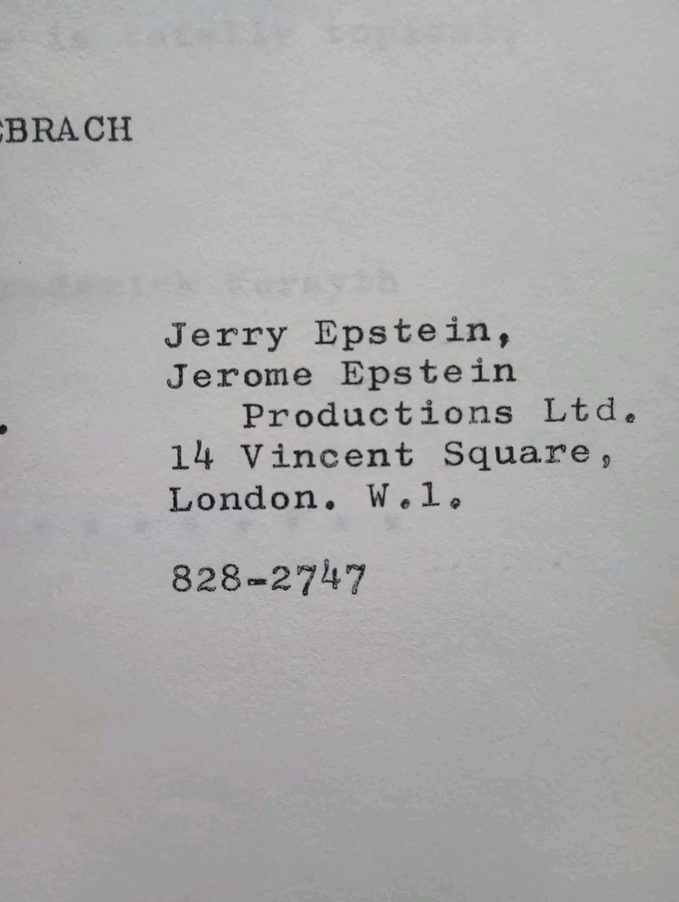 THE TROJAN CODE Unproduced Movie Script by Jon Zebrach from Frederick Forsyth