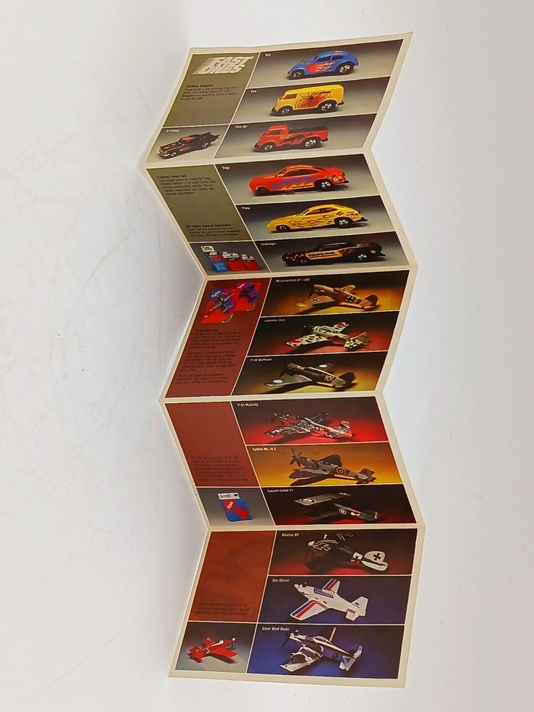 Vintage 1978 Testors Fast Ones Insert Foldout Brochure
