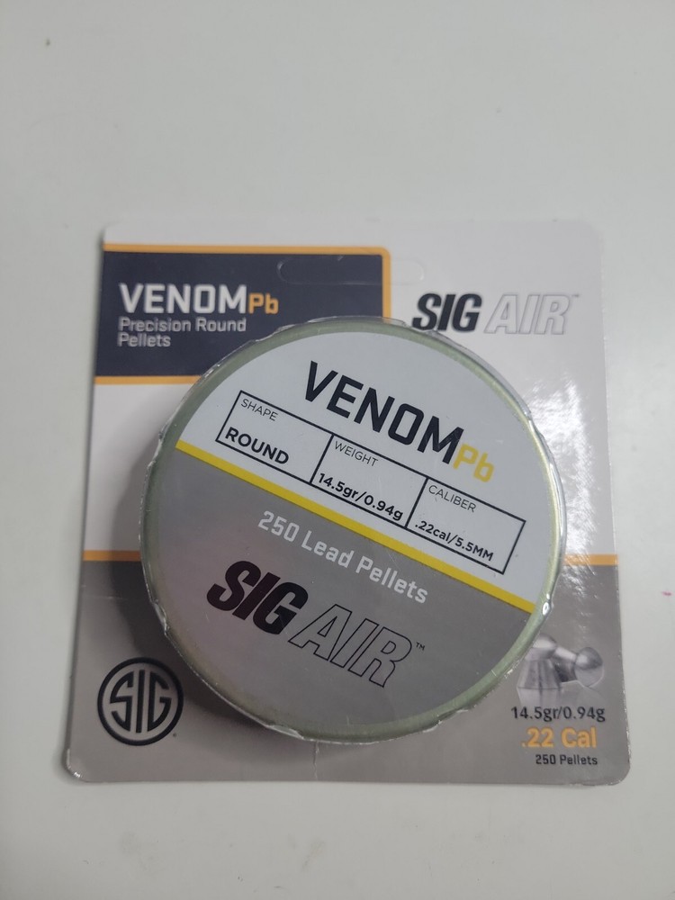 Sig Air VENOM 250 Count .22 Caliber Lead Pellets