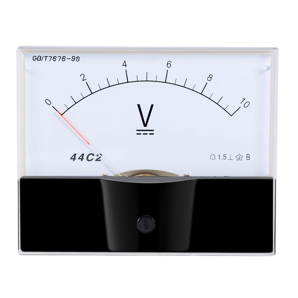 DC 0-10V Analog Panel Voltage Gauge Volt Meter 44C2 1.5% Error