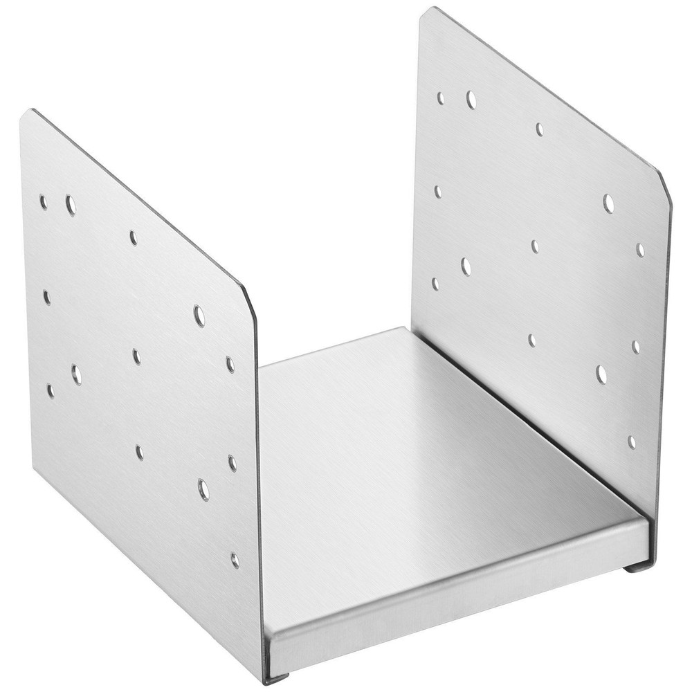4 PCS 8'' x 8'' Post Base Stainless Steel Adjustable Anchor Bracket for Columns