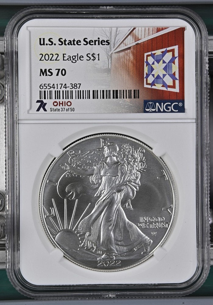 2022 Bullion Silver Eagles NGC MS-70