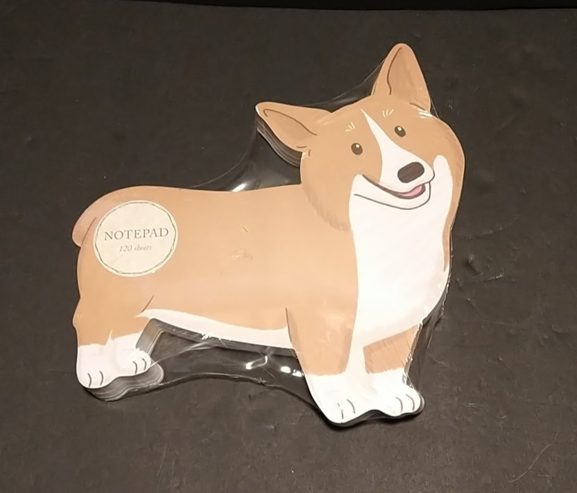 Corgi Shaped Notepad Molly & Rex New in Package