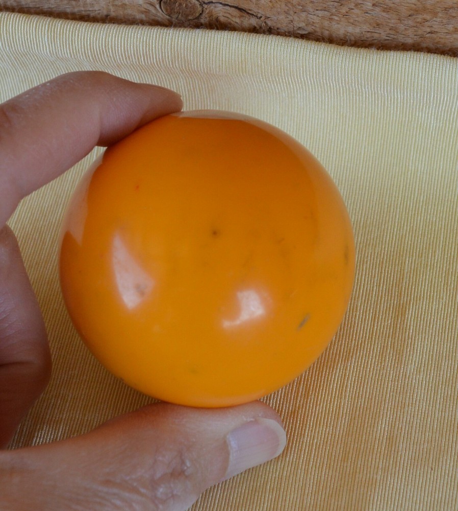 Vintage Pool Ball No. 1 Solid Yellow Replacement Re-purpose