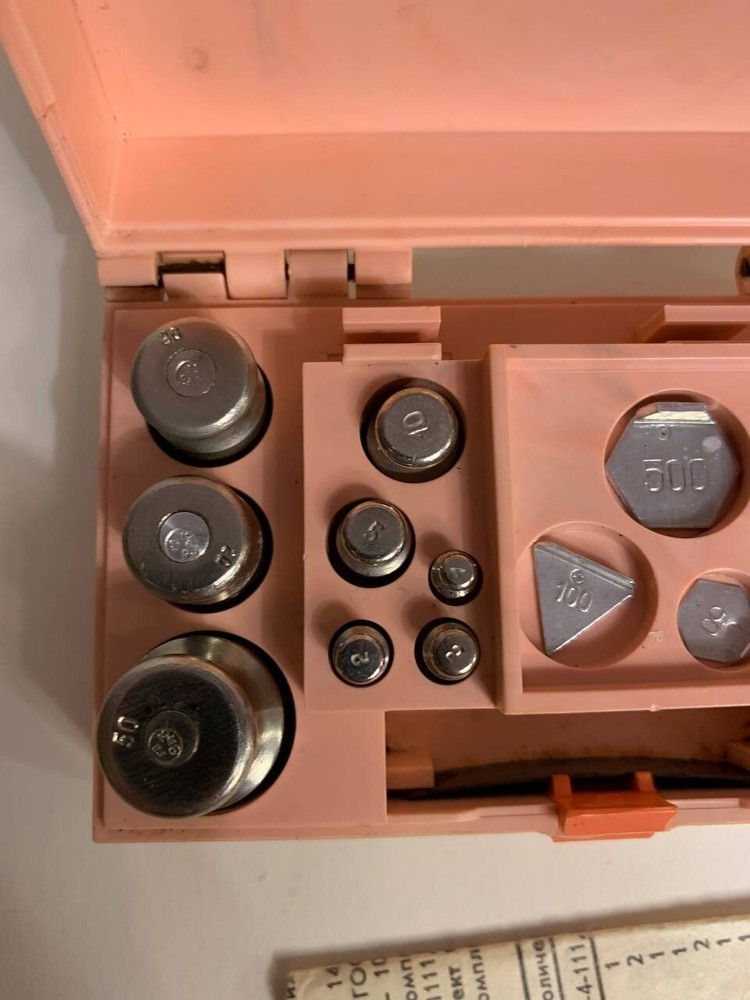 USSR vintage weights for scale soviet