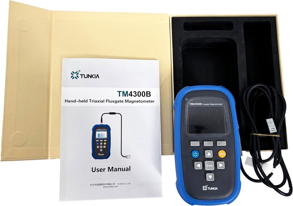 Digital Three-Axis Fluxgate Magnetometer Teslameter Class 2 Range 0 To 2000μT