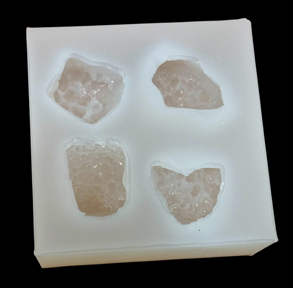 Handmade Silicone 4 Count Crystal Mold For Resin