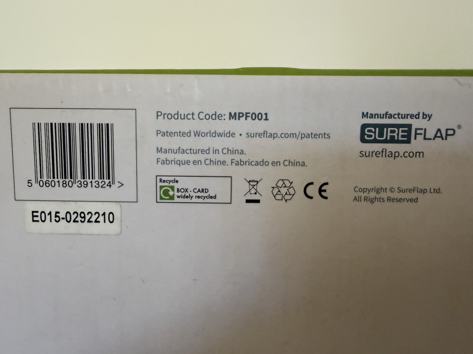 SureFlap MPF001 SureFeed Microchip Pet Feeder - White