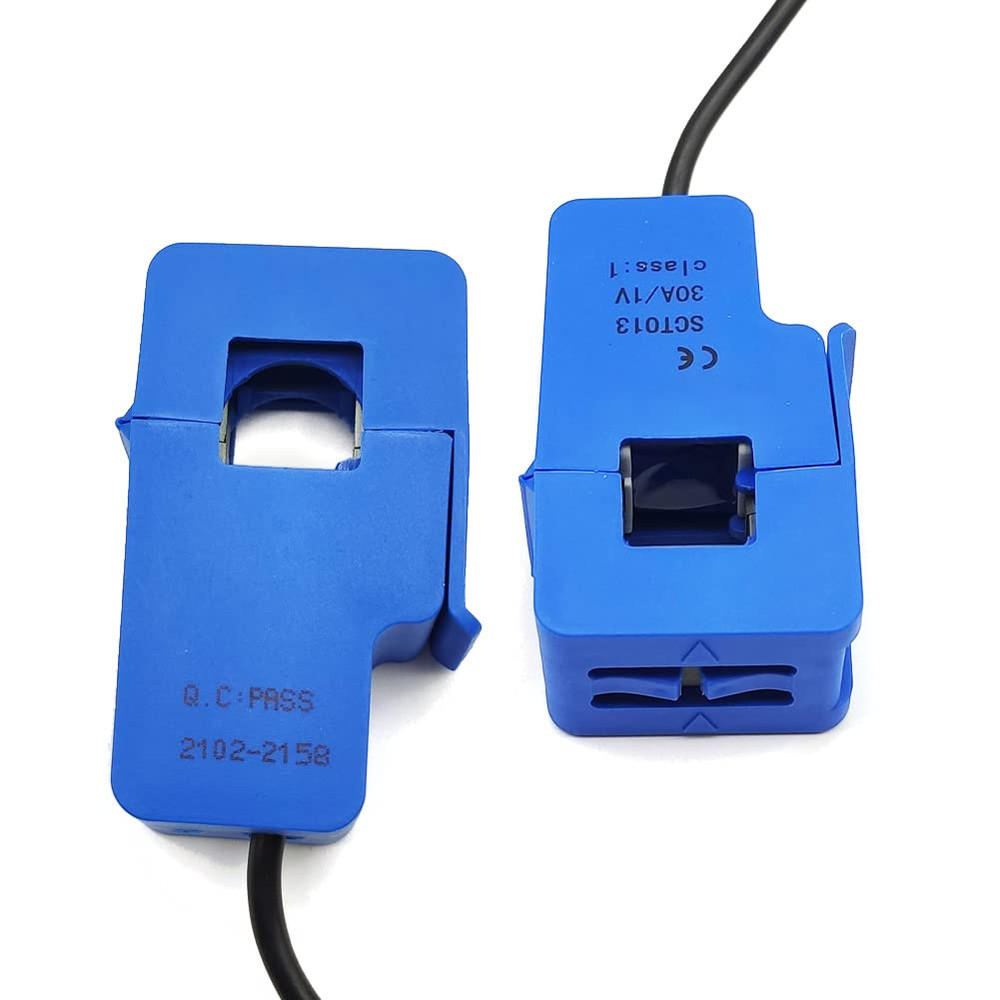 2Pcs SCT-013-000 30A 1V Non-Invasive Split Core Current Transformer Sensor SCT01