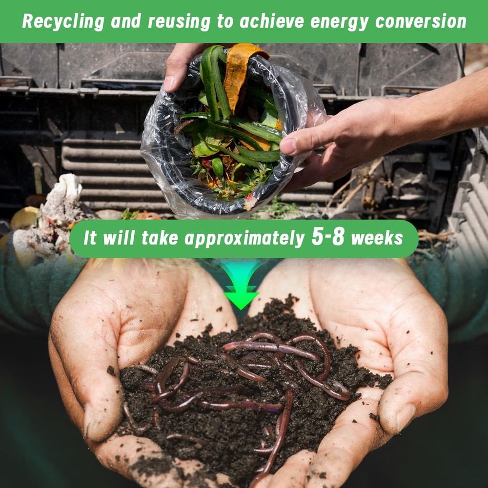 EcoBrisa 2pack Underground Worm Composting Bin, Metal Compost Bin for Recycli...