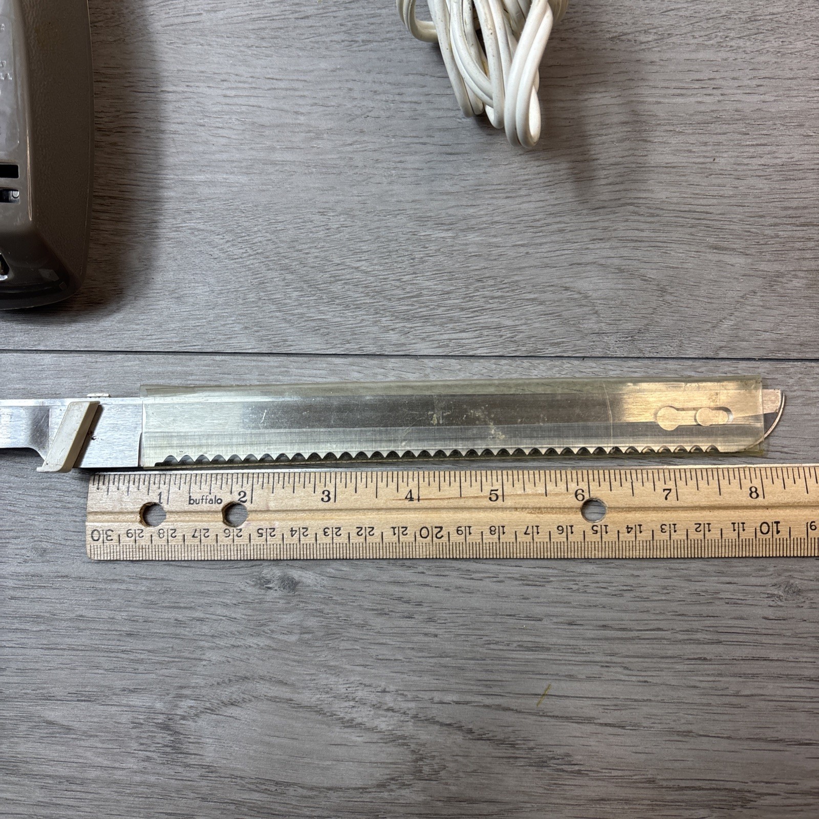 Vtg GE General Electric D4EK15 Kitchen Electric Slicing Knife White/Grey WORKS