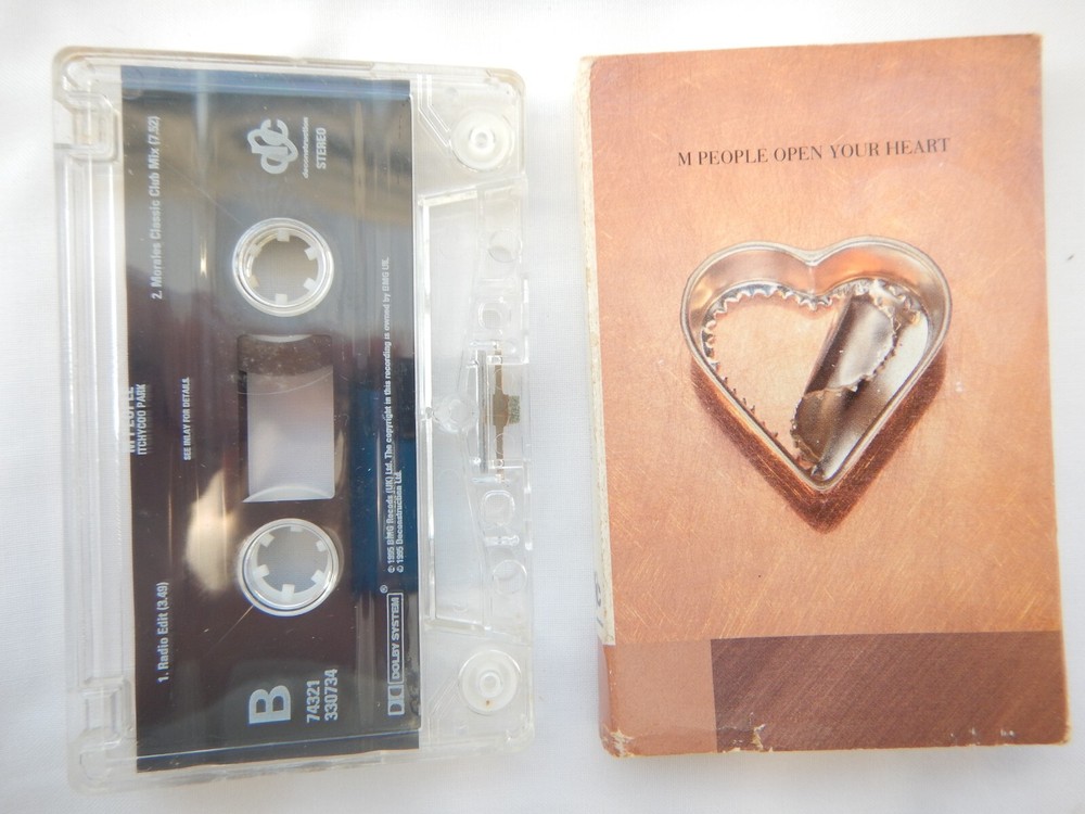 M PEOPLE - OPEN YOUR HEART - CASSETTE SINGLE