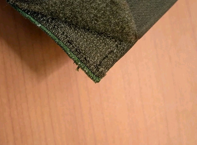 U.S. Flag Patch green black hook and loop 3'' x 1.9''