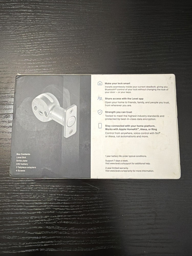 Level Bolt Keyless Entry Smart Lock - C-D11U