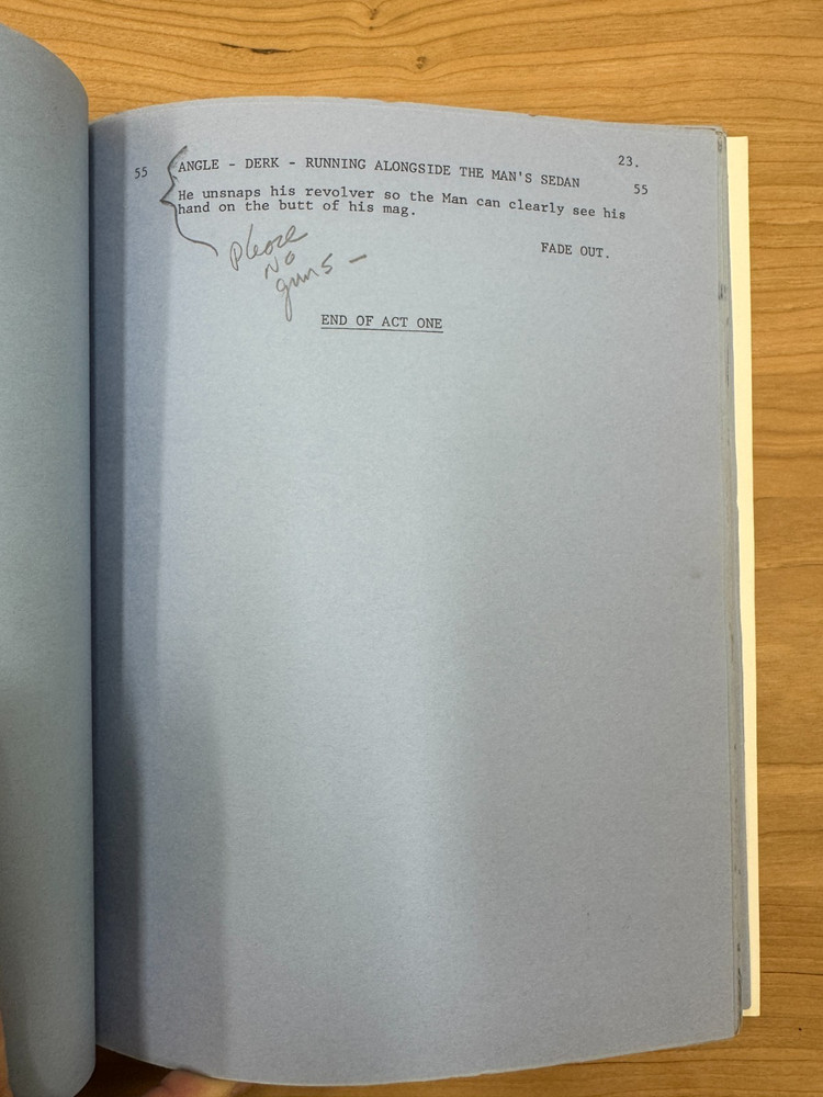 CHiPS Original Production used TV Script WITH NOTES "The Matchmakers" MGM