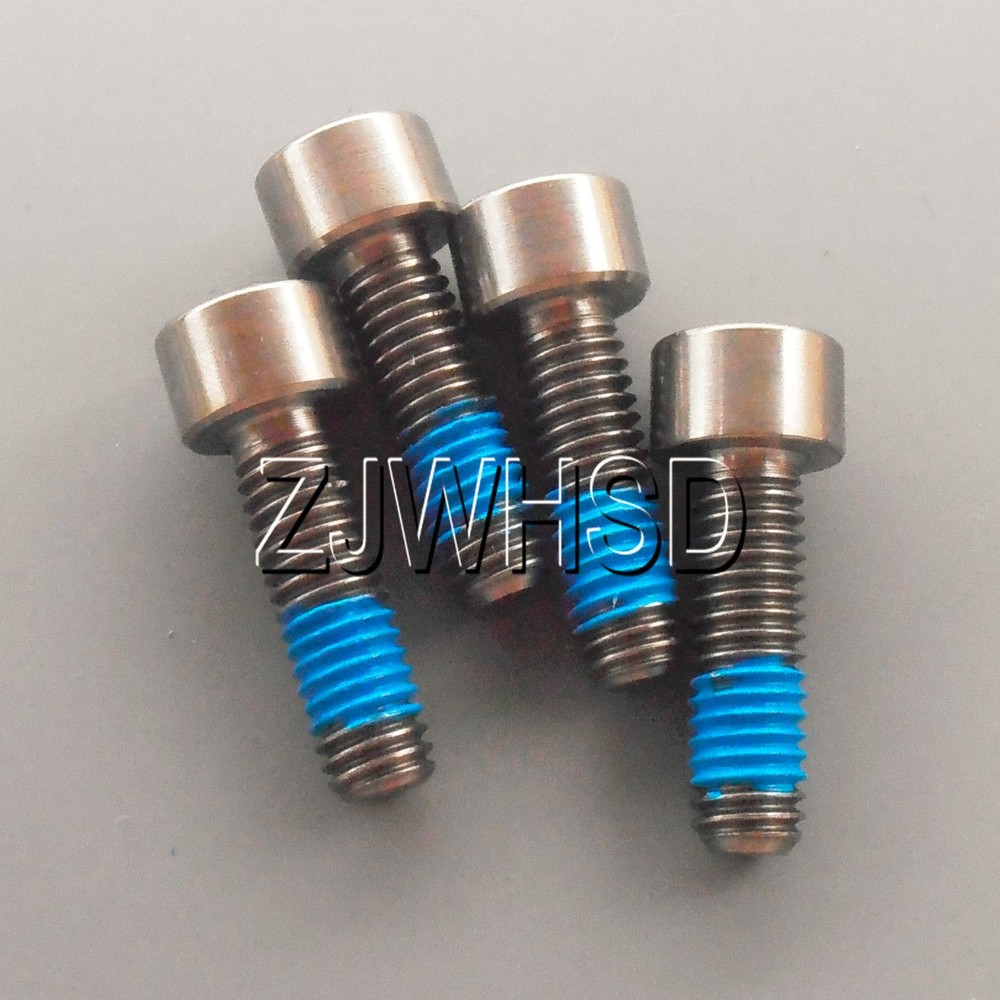 4pcs M6 x 20 Ti tanium Screw Bolt Allen hex Socket Cap head with ThreadLocker