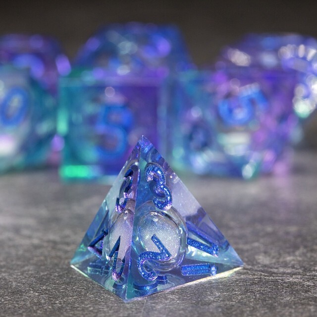 Sage's Lovers Souls Liquid Core Sharp Edge Resin Dice Set