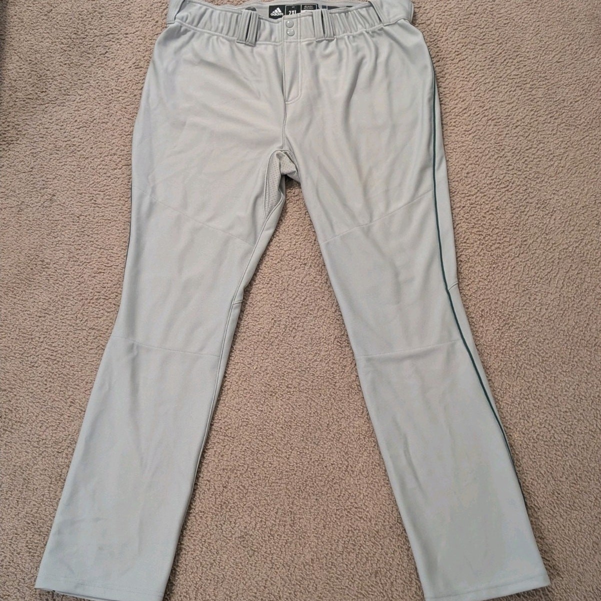 Adidas Baseball Pants Men's M NWOT Green Pinstripe/Logo